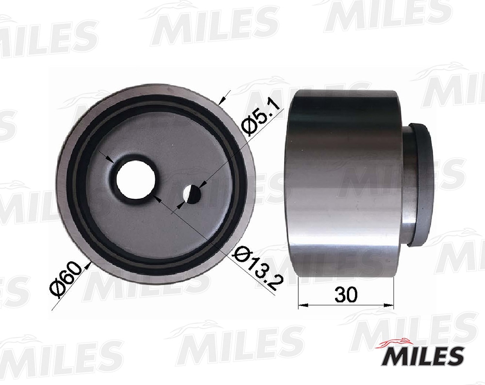MILES AG01004 Натяжитель ремня ГРМ CITROEN/PEUGEOT/FIAT 1.9D/2.0D