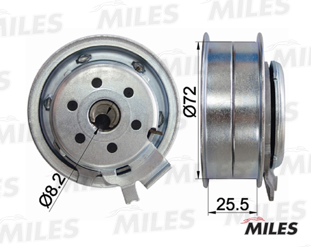 MILES AG02012 Ролик ремня ГРМ VAG AEH/AHL/AKL/ALZ/ANA/APF/ARM/AVU/BGU/BSE/BSF/BFQ (INA 531020320) AG02012