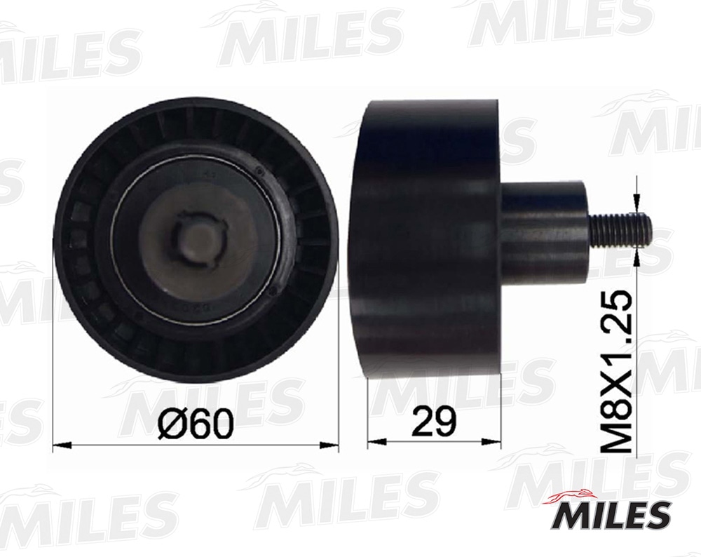 MILES AG02030 Ролик ремня ГРМ FORD MONDEO/FOCUS 1.6-2.0 -04