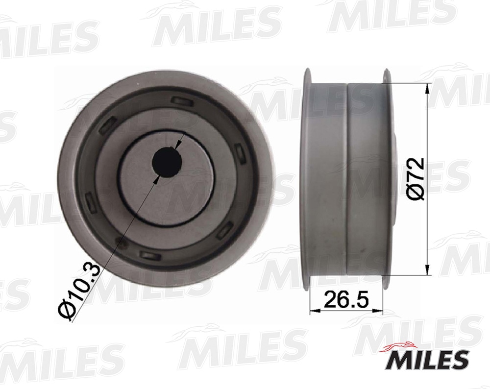 MILES AG02033 Ролик ремня ГРМ AUDI 80/VW GOLF/PASSAT 1.5D-1.9D -99