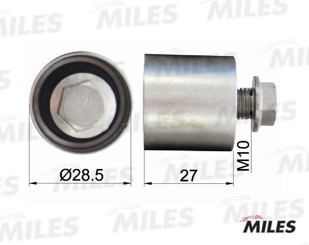 MILES AG02034 Ролик ремня ГРМ AUDI A3/A4/A6/VW GOLF 4/PASSAT 1.8/1.8T