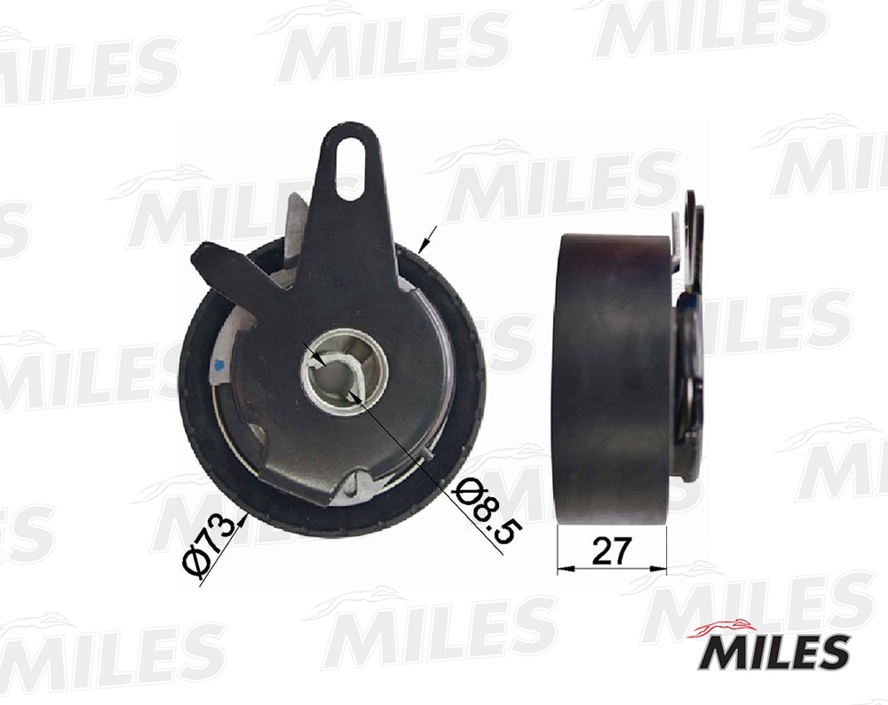 MILES AG02043 Ролик ремня ГРМ VAG AAT/AEL/AAB/ACV/AHD/AJA/ANJ/APA/AUF/AVR/AYC/BBE/BBF