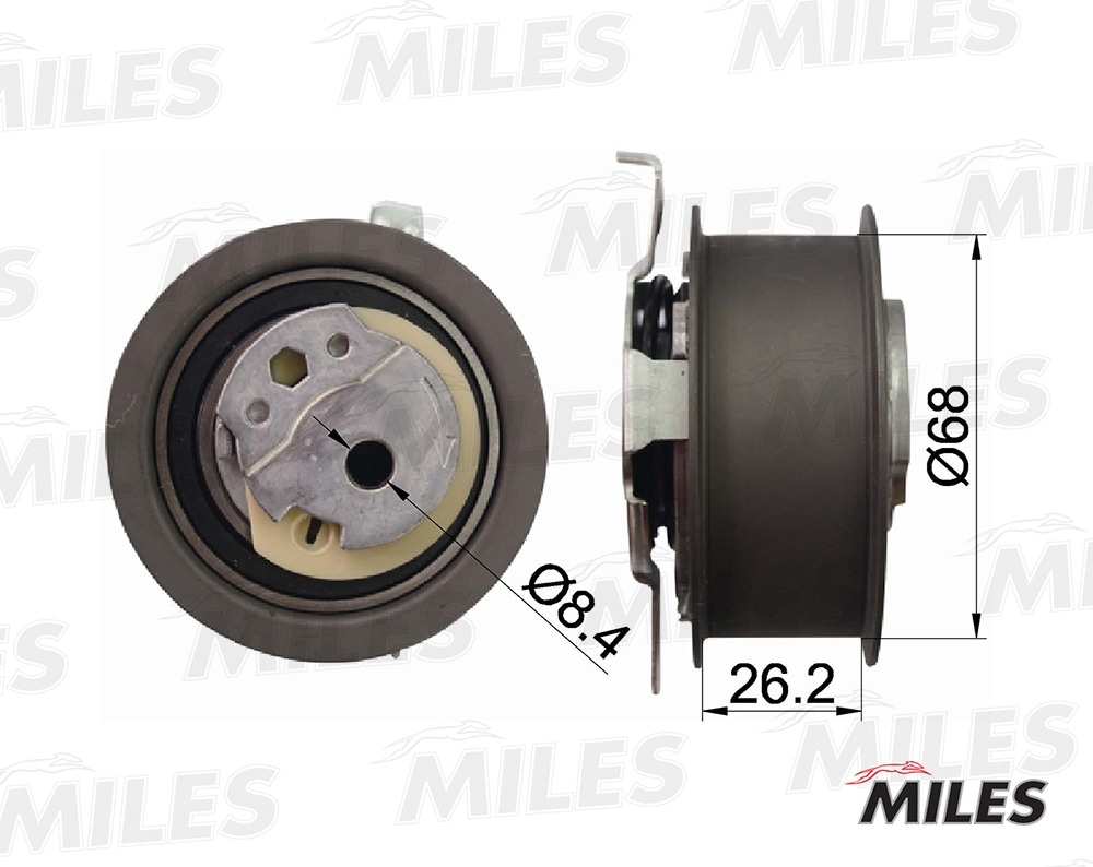 MILES AG02045 Ролик ремня ГРМ VAG 1.2TDI-2.0TDI 08-