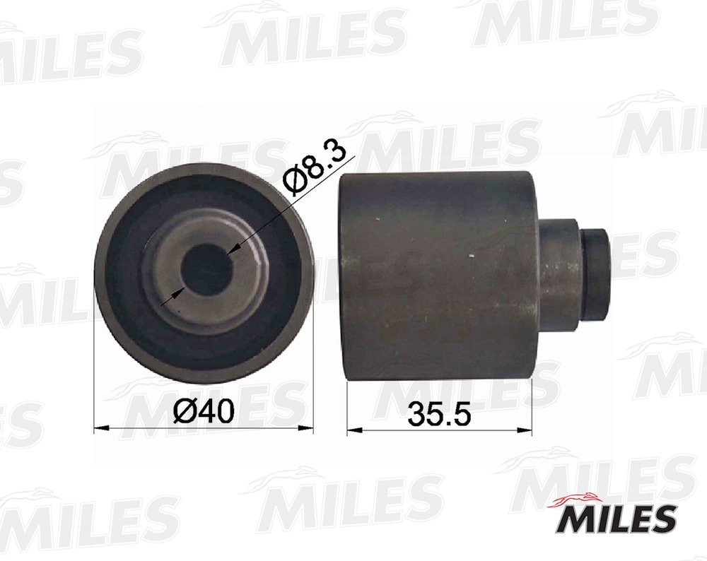 MILES AG02047 Ролик ремня ГРМ AUDI A3/A4/VW GOLF 4/PASSAT 1.4-2.0D