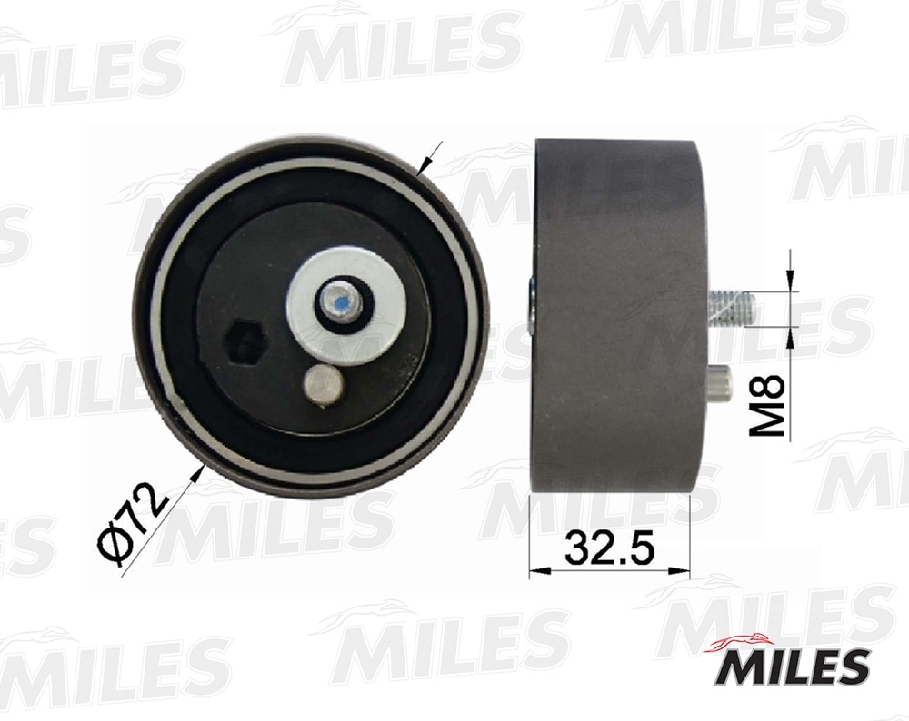 MILES AG02098 Ролик ремня ГРМ AUDI A4/A6/VW PASSAT 2.8/2.4 95-05