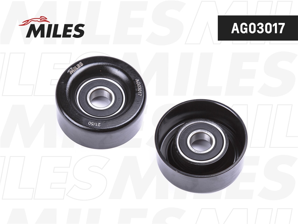 MILES AG03017 Ролик ремня приводного MAZDA 2/3 1.3-1.6 03- (GATES T36418) AG03017