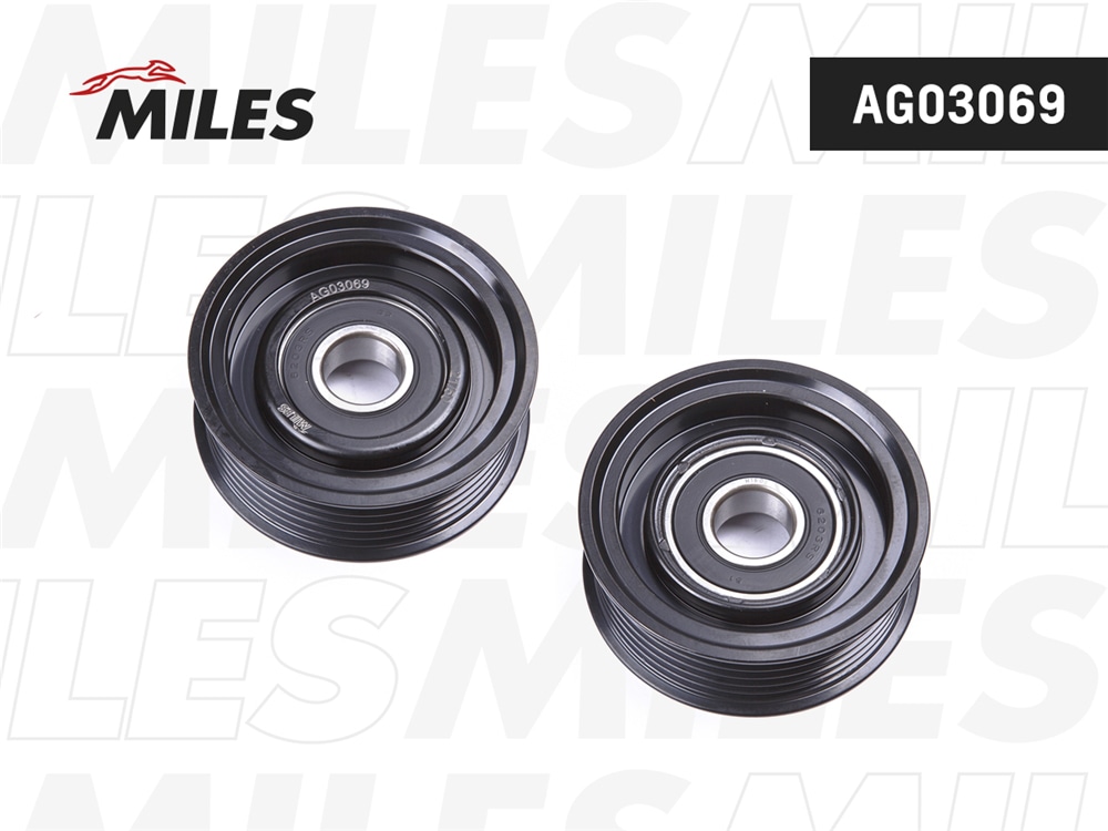MILES AG03069 Ролик натяжителя поликлин.ремня