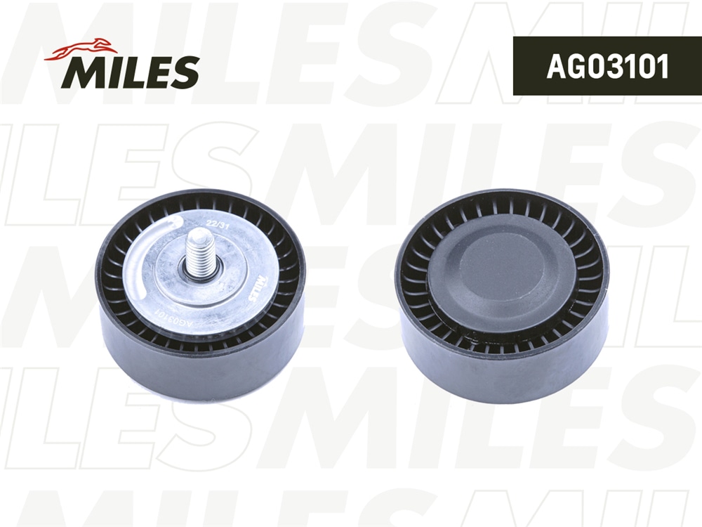 MILES AG03101 Ролик ремня приводного BMW E60/E65/E53 4.0-5.0 N62 01- (INA 532034210) AG03101
