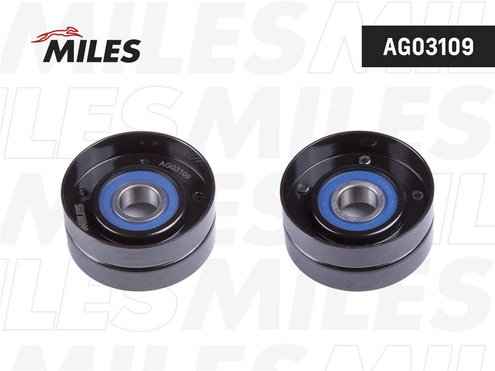 MILES AG03109 Ролик ремня приводного MITSUBISHI/NISSAN/OPEL/RENAULT/VOLVO
