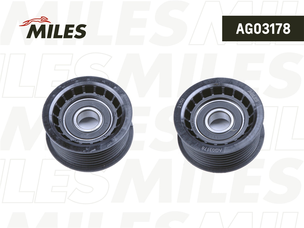 MILES AG03178 Ролик ремня приводного VAG/PORSCHE 3.0 08- AG03178