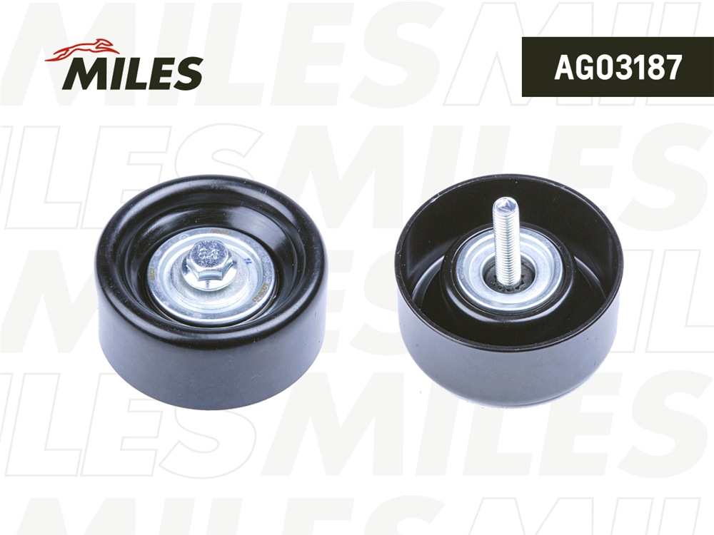 MILES AG03187 Ролик ремня приводного OPEL/GM/SAAB 2.0/2.4 08-