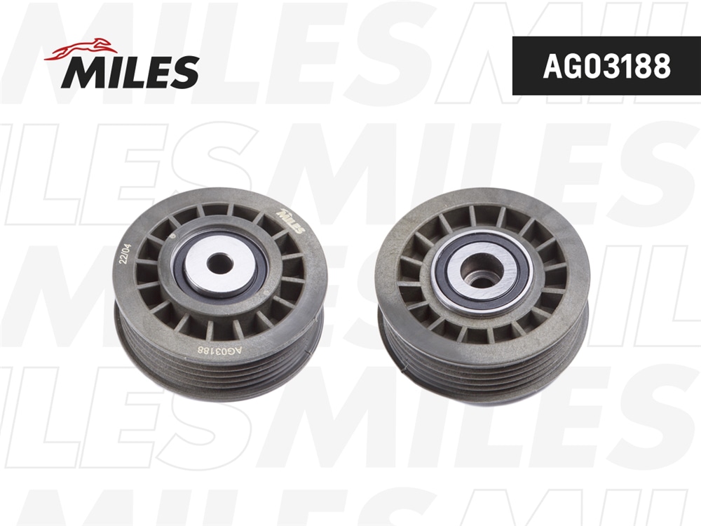 MILES AG03188 Ролик ремня приводного MB M102/M103/M104