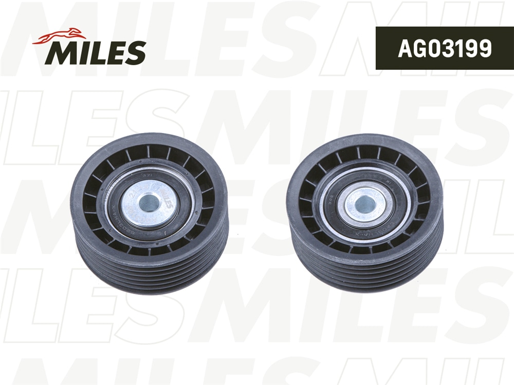 MILES AG03199 Ролик ремня приводного SAAB 9-3/9-5 2.0t-2.3t