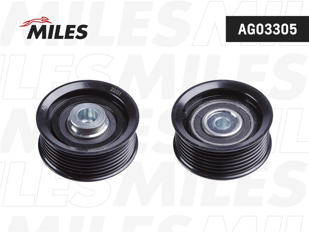 MILES AG03305 Ролик ремня приводного MITSUBISHI PAJERO 3.0/3.5 97-