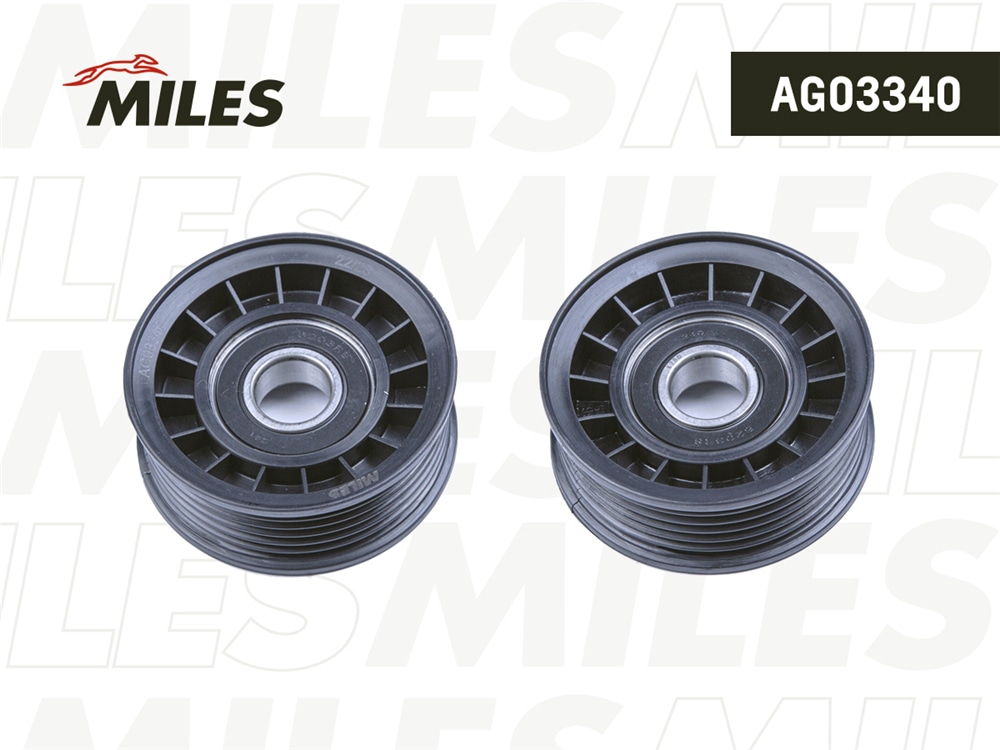 MILES AG03340 Ролик ремня приводного MAZDA 2 1.3/1.5 07-