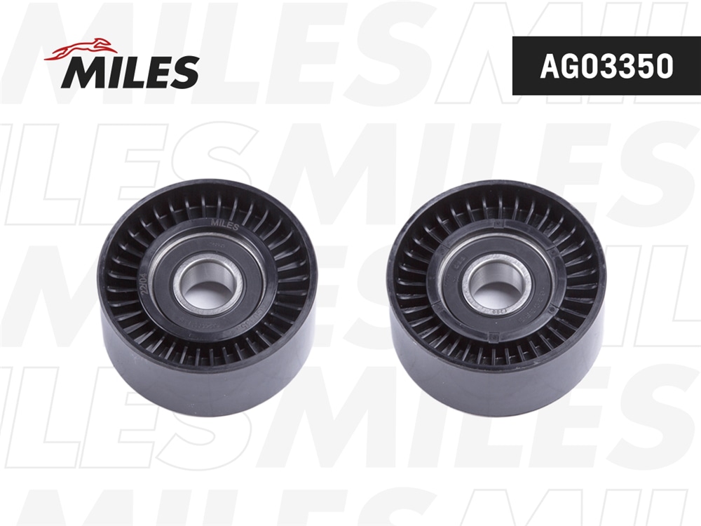 MILES AG03350 Ролик ремня приводного SKODA FABIA 1.0/1.4 -03