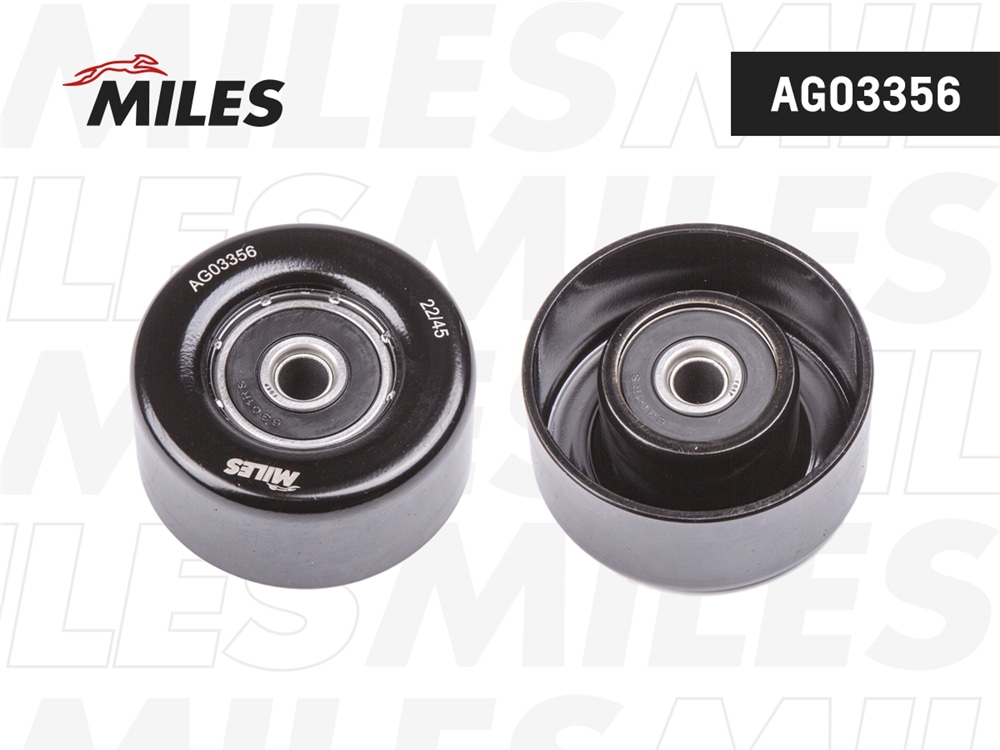 MILES AG03356 Ролик ремня приводного NISSAN QASHQAI 06-/TIIDA 05-