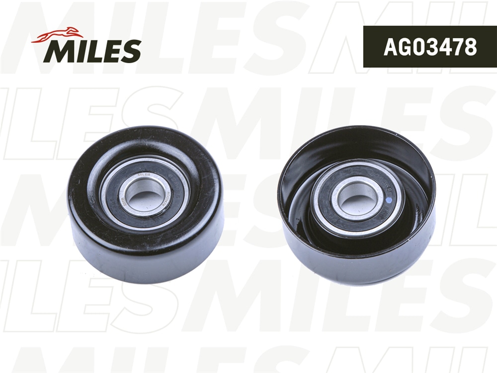 MILES AG03478 Ролик ремня приводного FORD Fiesta V 03- Ka 01- StreetKa 03- AG03478