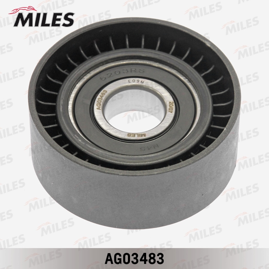 MILES AG03483 Ролик ремня приводного AUDI 07/10-16/05 AG03483