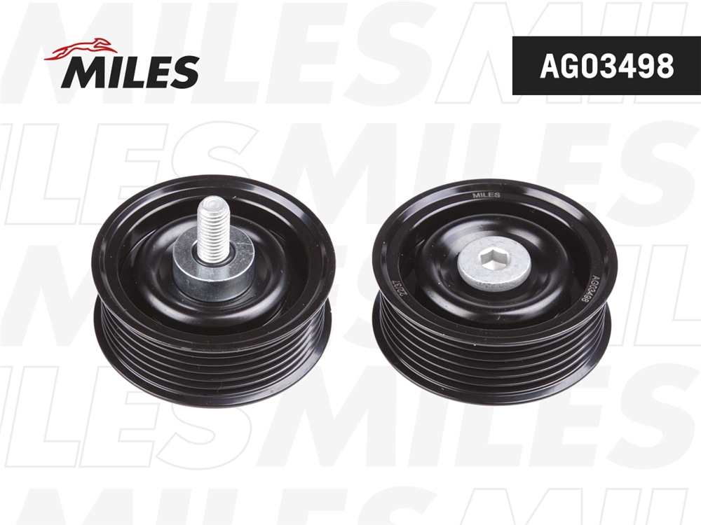 MILES AG03498 Ролик ремня приводного HYUNDAI ELANTRA 2.0 CRDi AG03498