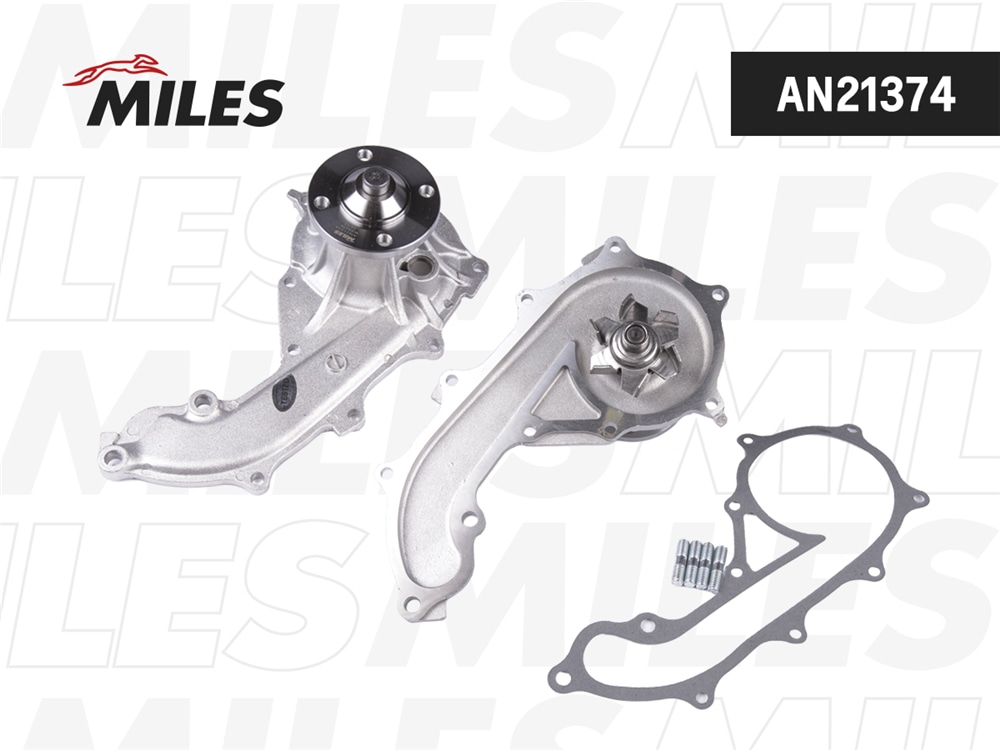 MILES AN21374 Насос водяной TOYOTA LAND CRUISER 3RZFE 2.7 95- AN21374