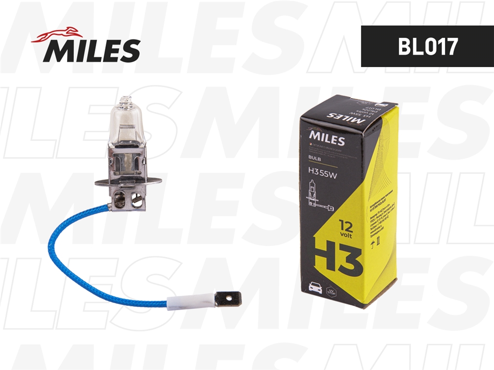 MILES BL017 Лампа H3 12V 55W PK22s