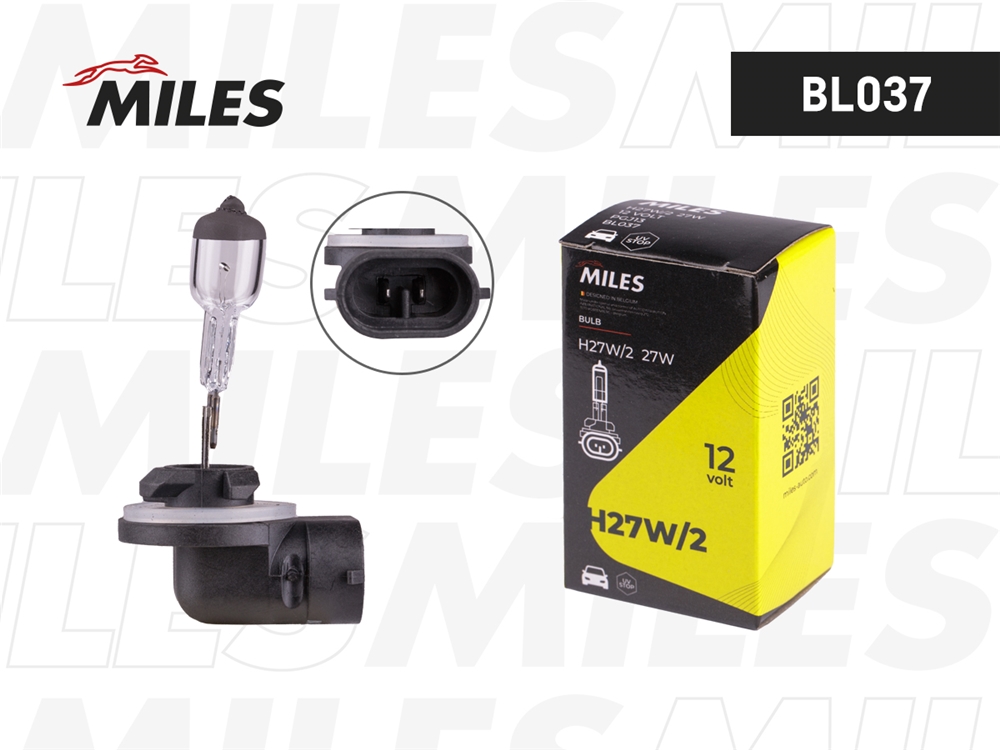 MILES BL037 Лампа H27W/2 12V 27W PGJ13  BL037