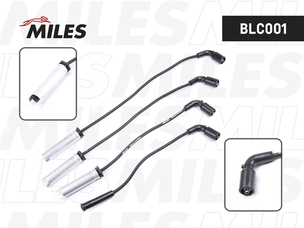 MILES BLC0001 Провода зажигания высоковольтные CHEVROLET AVEO/LANOS 1.4/1.6 SOHC BLC0001