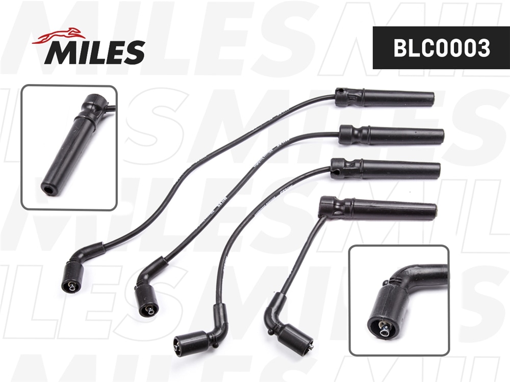 MILES BLC0003 Провода зажигания высоковольтные CHEVROLET AVEO/REZZO/DAEWOO NEXIA 1.4-1.6 DOHC BLC0003