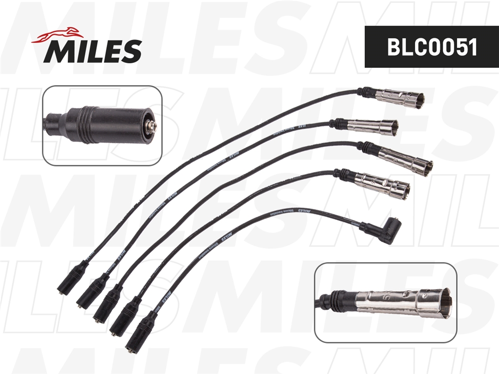 MILES BLC0051 Провода высоковольтные AUDI 80 1,6 84-91/Golf III 1,6-2,0 94>/Passat 1,5-1,8-96