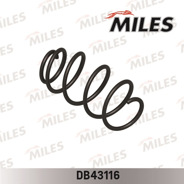 MILES DB43116 Пружина подвески SKODA OCTAVIA II 1.4/1.6/1.6FSI 04- передняя