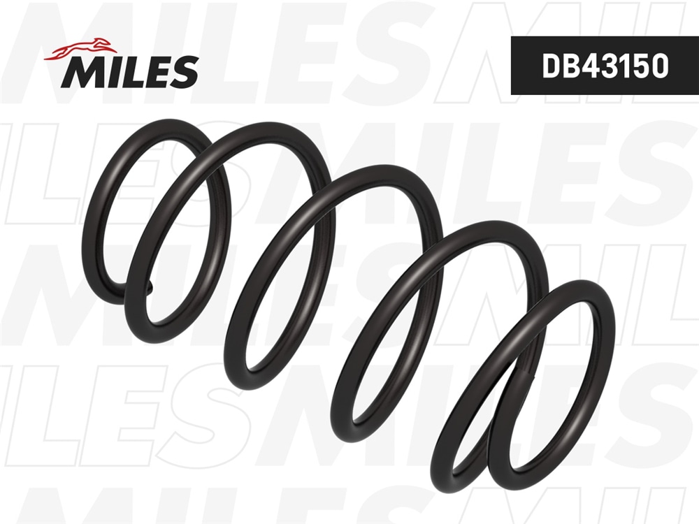 MILES DB43150 Пружина передней подвески NISSAN QASHQAI 1,5DCI/2,0/2,0 4WD 12/06- (KYB RH3938) DB43150