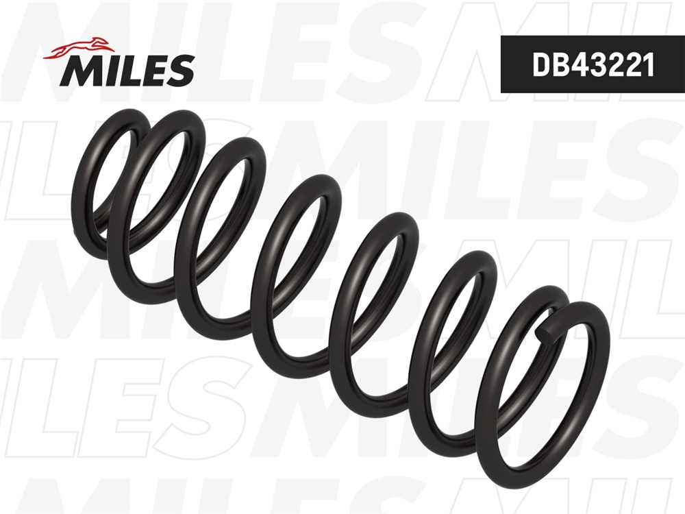 MILES DB43221 Пружина подвески TOYOTA COROLLA (E12) 00-08 зад. усиленная