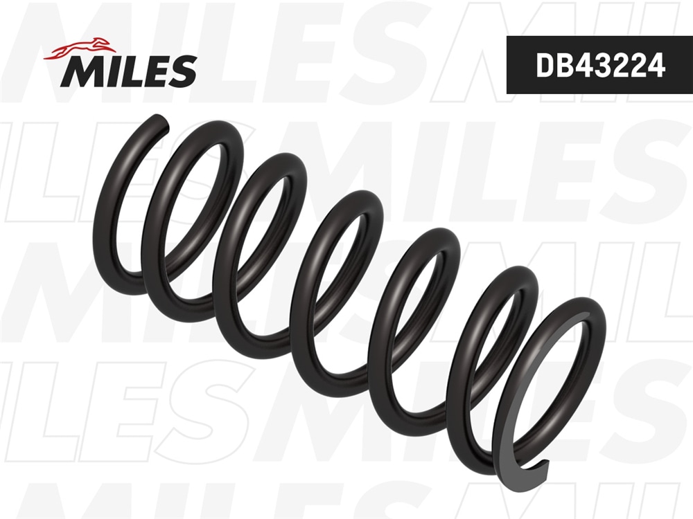 MILES DB43224 Пружина задней подвески усиленная TOYOTA NOAH 2/4WD 96- all (OBK C4T28382H) (KYB RK7663) DB43224