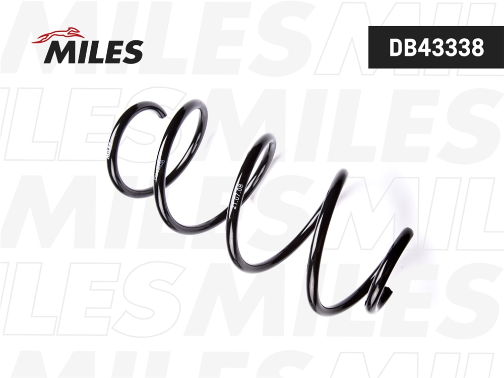 MILES DB43338 Пружина подвески SEAT IBIZA 1.4 16V 3/08-/ AUDI A1 1.0/ 1.2 TFSI 10- пер.