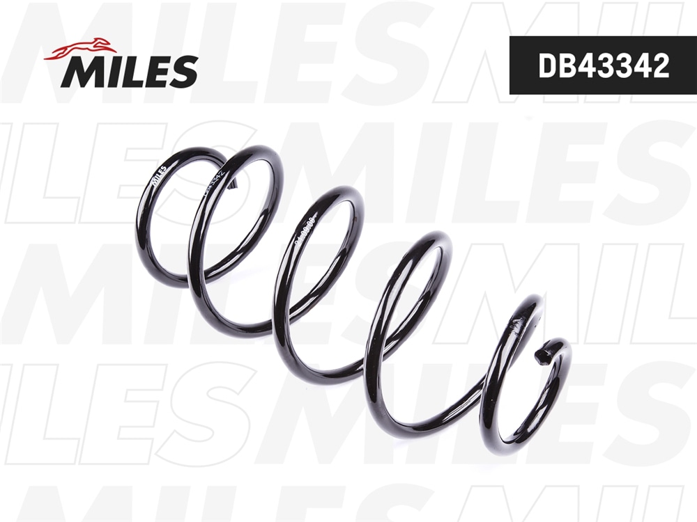MILES DB43342 Пружина подвески VW POLO 09-/ SKODA RAPID 12- пер.