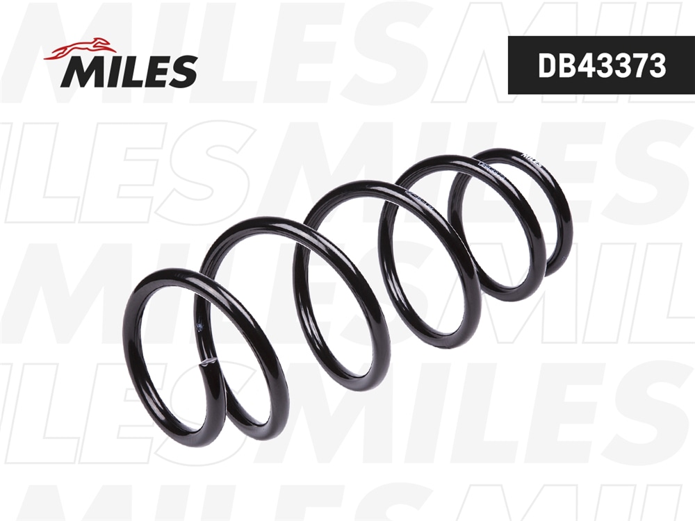 MILES DB43373 Пружина подвески Skoda Octavia (1Z3, 1Z5) 07-, VW Eos 06-, Golf V, VI 07-, Jetta III, IV 05- передня
