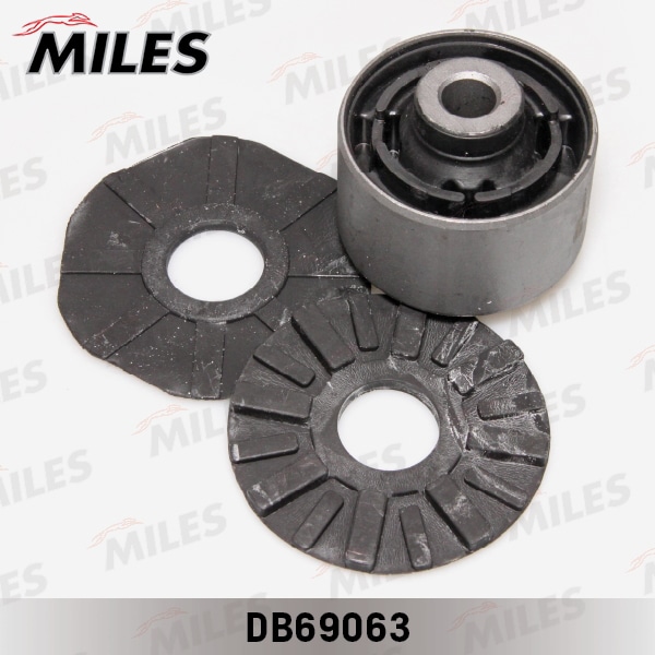 MILES DB69063 Сайлентблок зад. повески NISSAN QASHQAI 06-/X-TRAIL T31 2007-продольного рычага