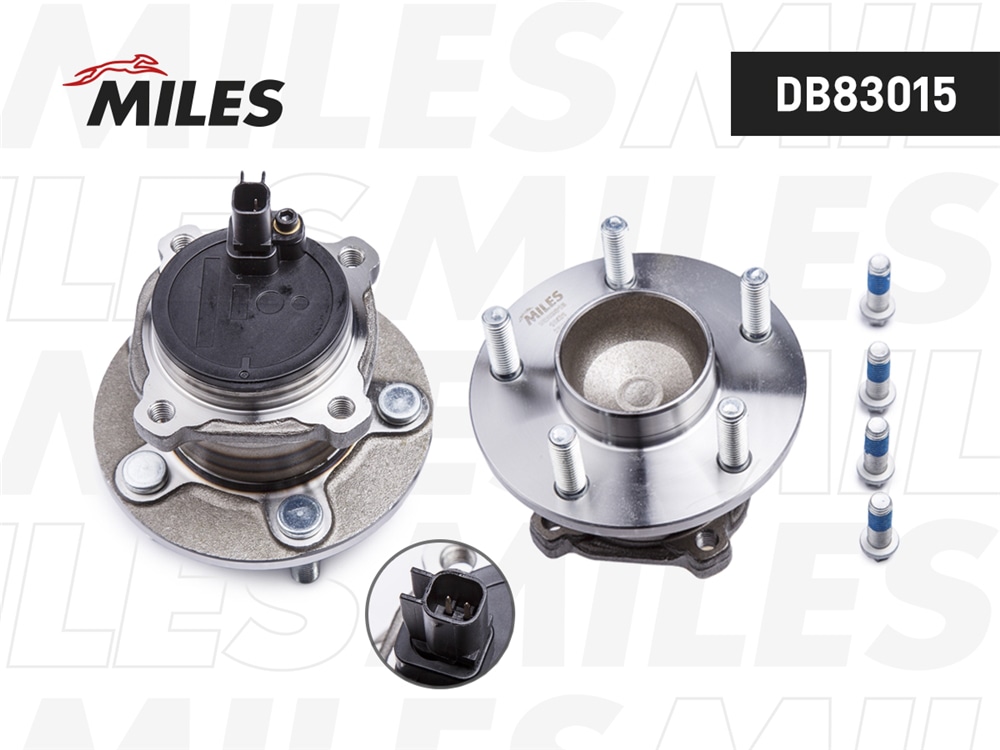 MILES DB83015 Ступица с подшипником задняя +ABS, FORD FOCUS II/C-MAX 03-.