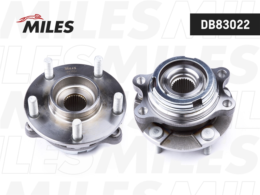 MILES DB83022 Ступица с подшипником передняя +ABS, NISSAN TEANA J31/J32 2.5 / MURANO Z50 00-08.