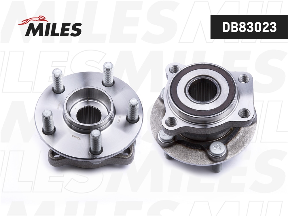 MILES DB83023 Ступица с подшипником передняя +ABS, SUBARU FORESTER III/IMPREZA III/LEGACY IV 03- .