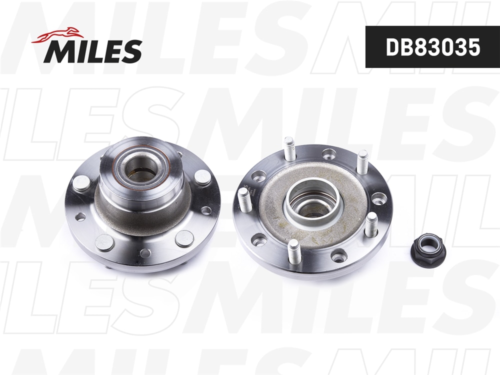 MILES DB83035 Ступица колеса задняя с подшипником с ABS FORD TRANSIT 06- 800/1300KG (SKF VKBA6527) DB83035
