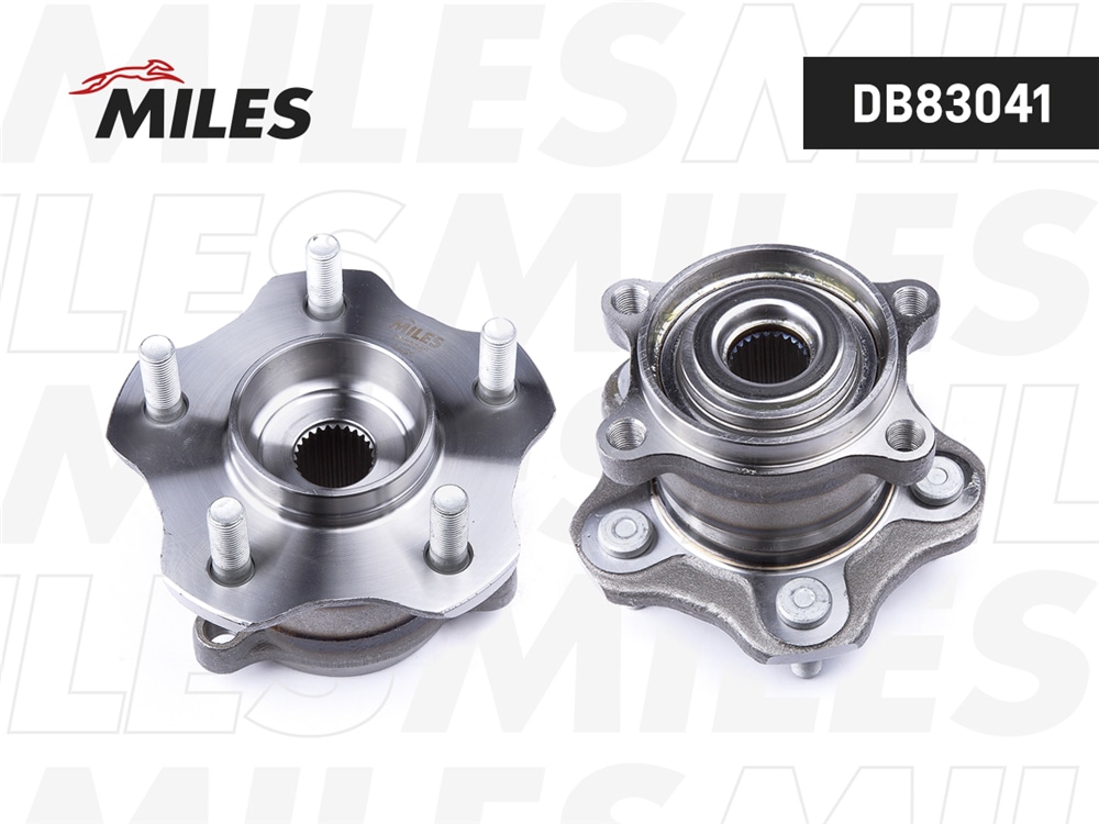 MILES DB83041 Ступица колеса задняя с подшипником NISSAN QASHQAI I/X-TRAIL T31 07- AWD (SKF VKBA6998) DB83041
