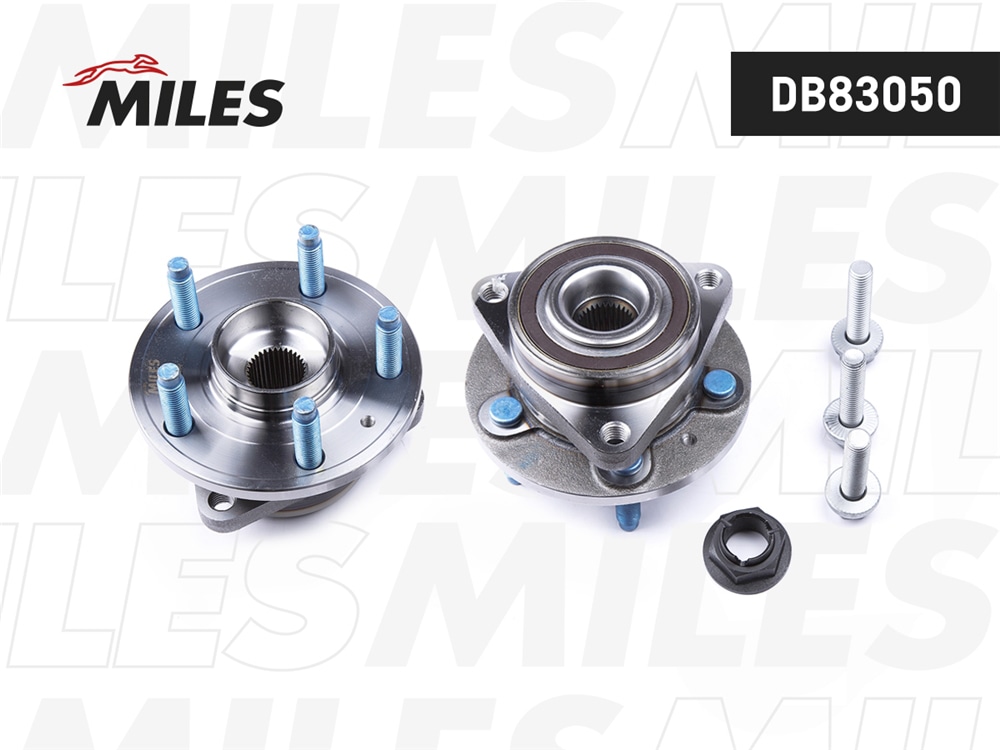 MILES DB83050 Ступица колеса передняя с подшипником OPEL ASTRA J/CHEVROLET CRUZE 15 d105x 09- (SKF VKBA6714) DB83050