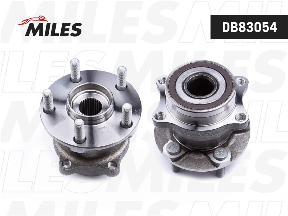 MILES DB83054 Ступица колеса задняя с подшипником SUBARU FORESTER III/IMPRAZA III/LEGACY V 07- (SKF VKBA7479) DB83054