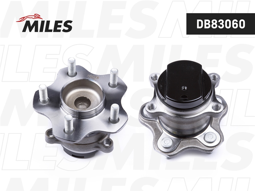 MILES DB83060 Ступица колеса задняя с подшипником NISSAN QASHQAI I/X-TRAIL T31 07- FWD (SKF VKBA6997) DB83060