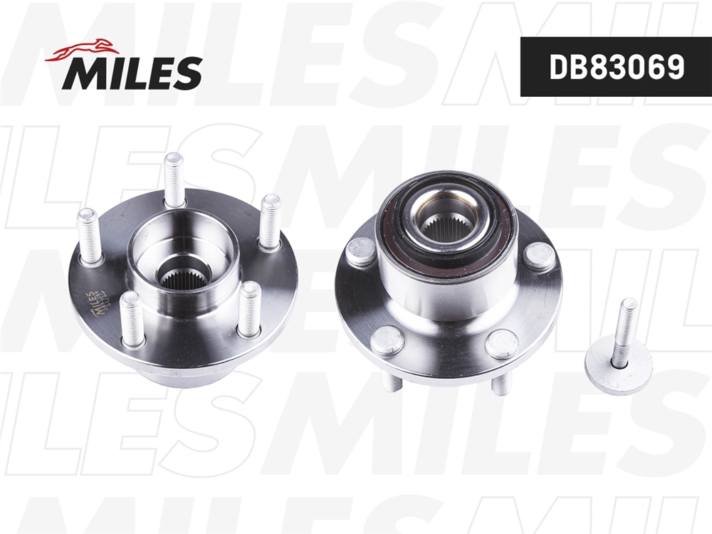 MILES DB83069 Ступица с подшипником передняя +ABS, S40 II/C30/C70 04-.