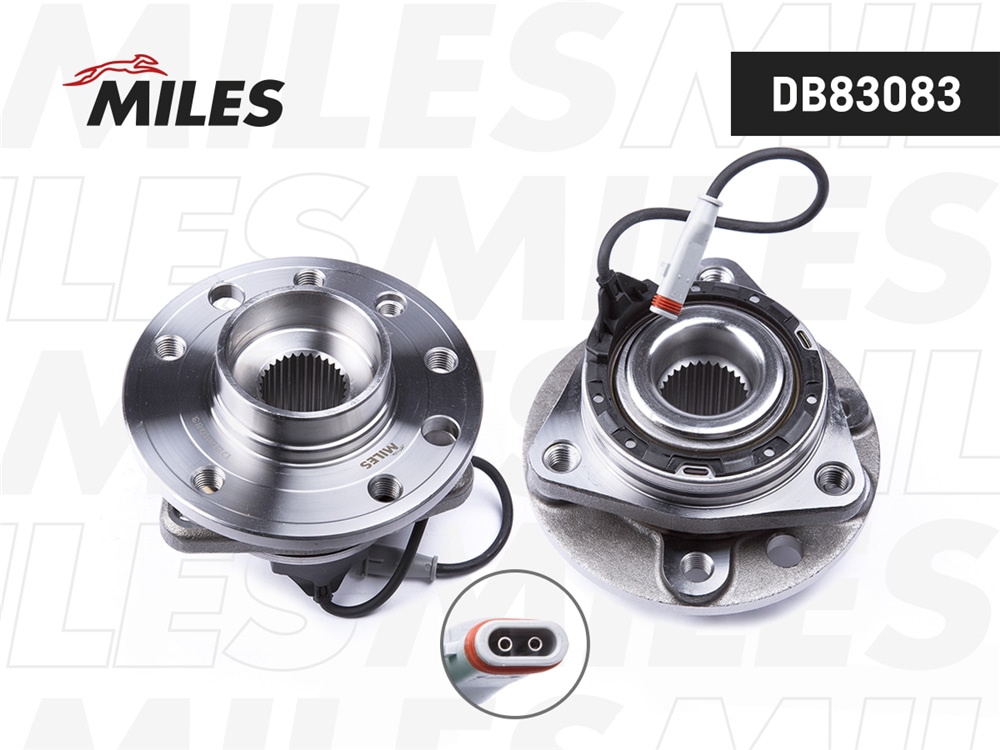 MILES DB83083 Ступица колеса передняя с подшипником OPEL VECTRA C 03- 51000001- (с IDS) (SKF VKBA6507) DB83083