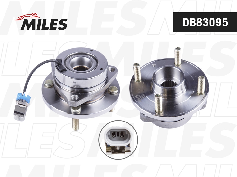 MILES DB83095 Ступица колеса передняя с подшипником CHEVROLET EPICA/EVANDA 02-07 (SKF VKBA3937) DB83095