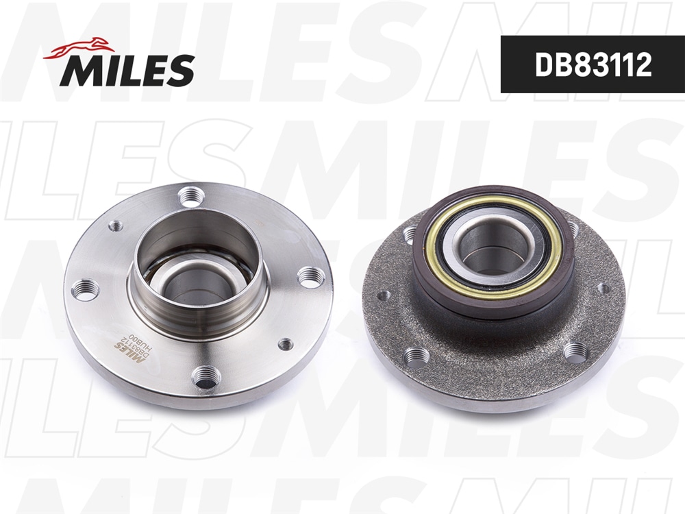 MILES DB83112 Ступица колеса задняя с подшипником OPEL CORSA D/FIAT 06- DRUM (SKF VKBA6552) DB83112